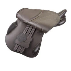 HDR Equipe Covered Close Contact Saddle -Prestige Store 24164 JPC HDR Equipe.Covered.CC.Saddle Flap.Havana
