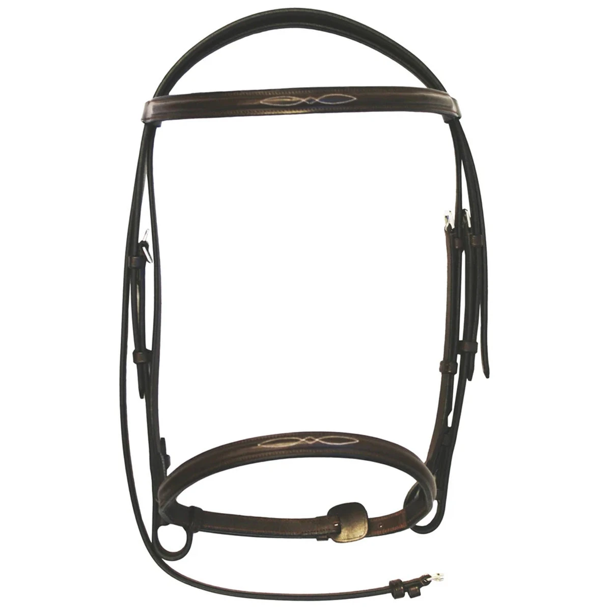 HDR Advantage Fancy Raised Snaffle Bridle With Laced Reins