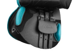 Bates Victrix Saddle With HART -Prestige Store B Victrix Cblk Aqua girthpoints