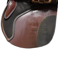 Bates Caprilli 16 1/2" Used Close Contact Saddle -Prestige Store C1219 Bates Caprilli 16.5in Med Xchangeable Reg Brwn 04