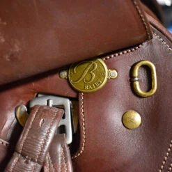 Bates Caprilli 16 1/2" Used Close Contact Saddle -Prestige Store C1219 Bates Caprilli 16.5in Med Xchangeable Reg Brwn 09