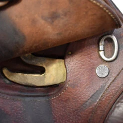 Antares Jump 17" Used Close Contact Saddle -Prestige Store C1356 Antares Jump 17in Reg.Tree 2N.Flap Brown 05