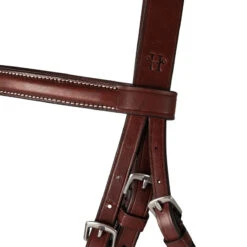 Huntley Equestrian Classic Fancy Stitched Hunter Bridle With Reins -Prestige Store Huntley.Equestrian Classic.Fancy .Stitched.Bridle.With .Reins Brown Detail.1