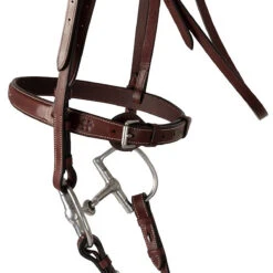 Huntley Equestrian Classic Fancy Stitched Hunter Bridle With Reins -Prestige Store Huntley.Equestrian Classic.Fancy .Stitched.Bridle.With .Reins Brown Detail.2