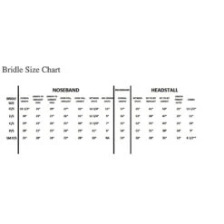 Red Barn By KL Select Equinox Figure 8 Bridle -Prestige Store KL.Select.Bridle.Size .Chart 7143022a 5fb8 4a00 9384 f6412b406532