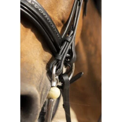 Penelope Saddle Stitch Double Bridle -Prestige Store Penelope French.EQ Double.Bridle Saddle.Stitch Black Side